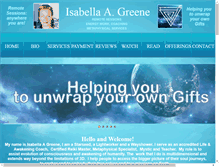 Tablet Screenshot of isabellagreene.com